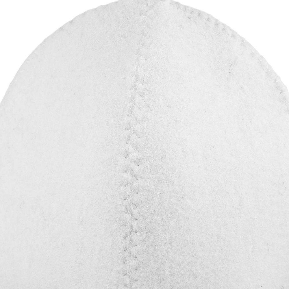 Шапка для бани детская Юный банщик фетр белый