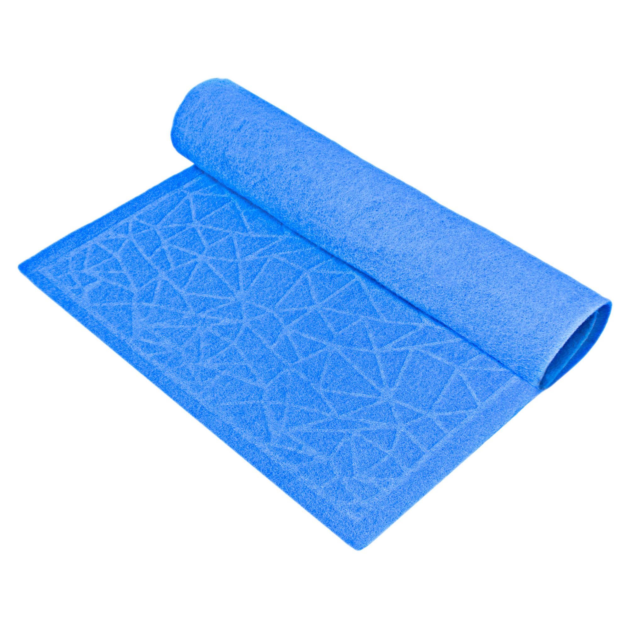 Коврик влаговпитывающий без подложки Авангард 60х90 см синий