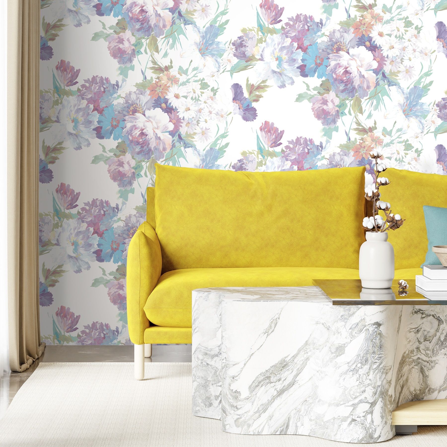 Обои 287115 Victoria Stenova 1,06х10 м Veronica голубой