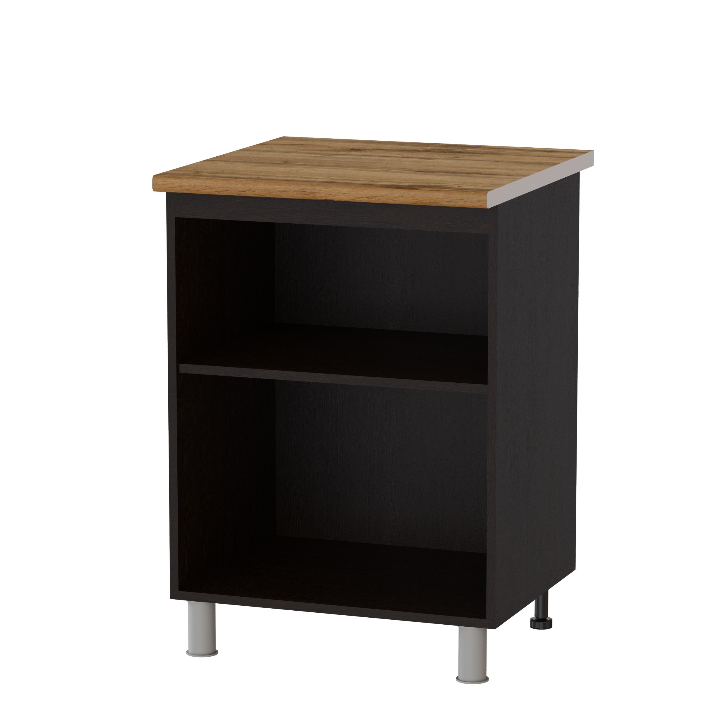 Стол рабочий 600х850х600 мм Плейона П6Р Венге/Дуб Делано, ЛДСП