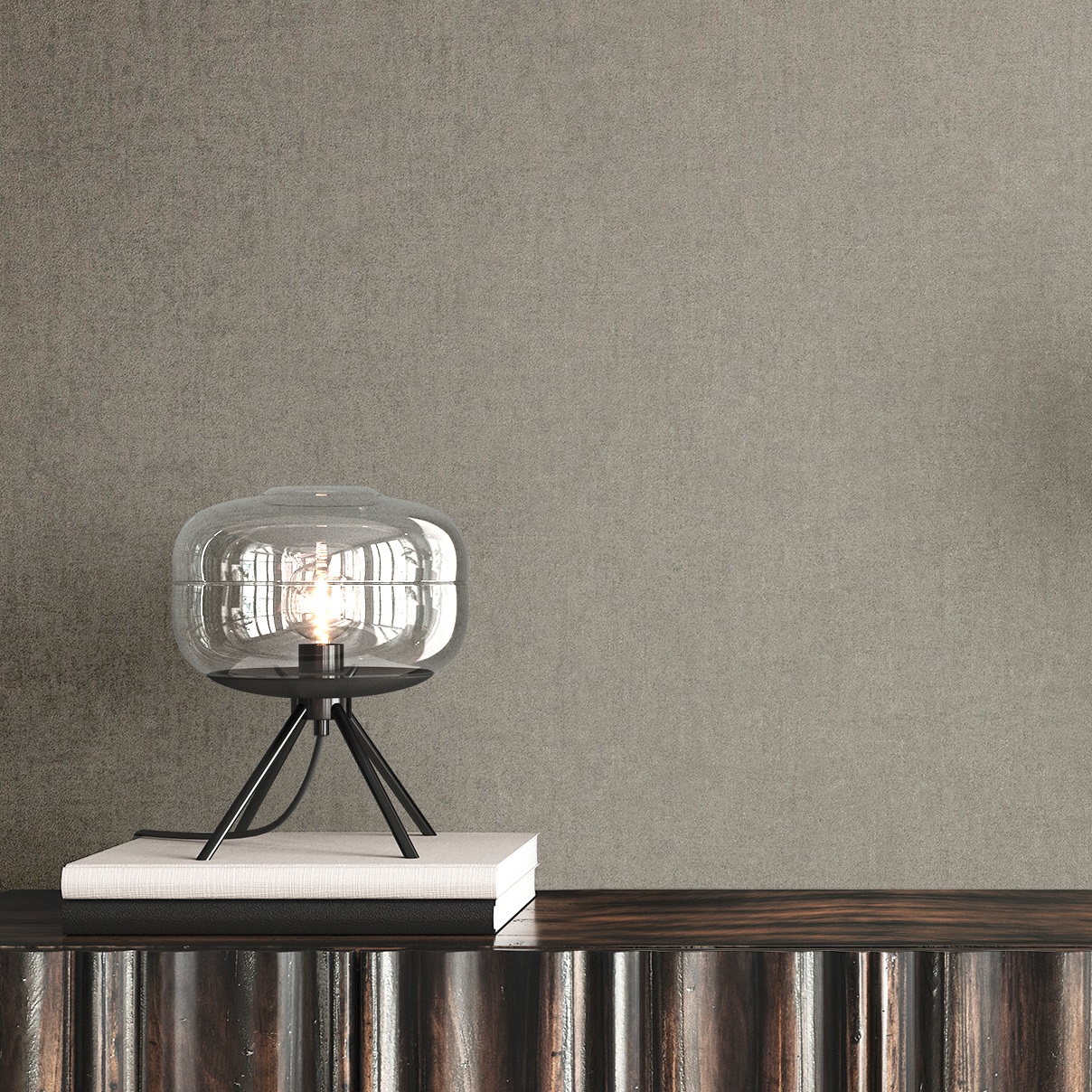 Обои Ateliero Collier 585303 серые однотонные 1,06х10 м