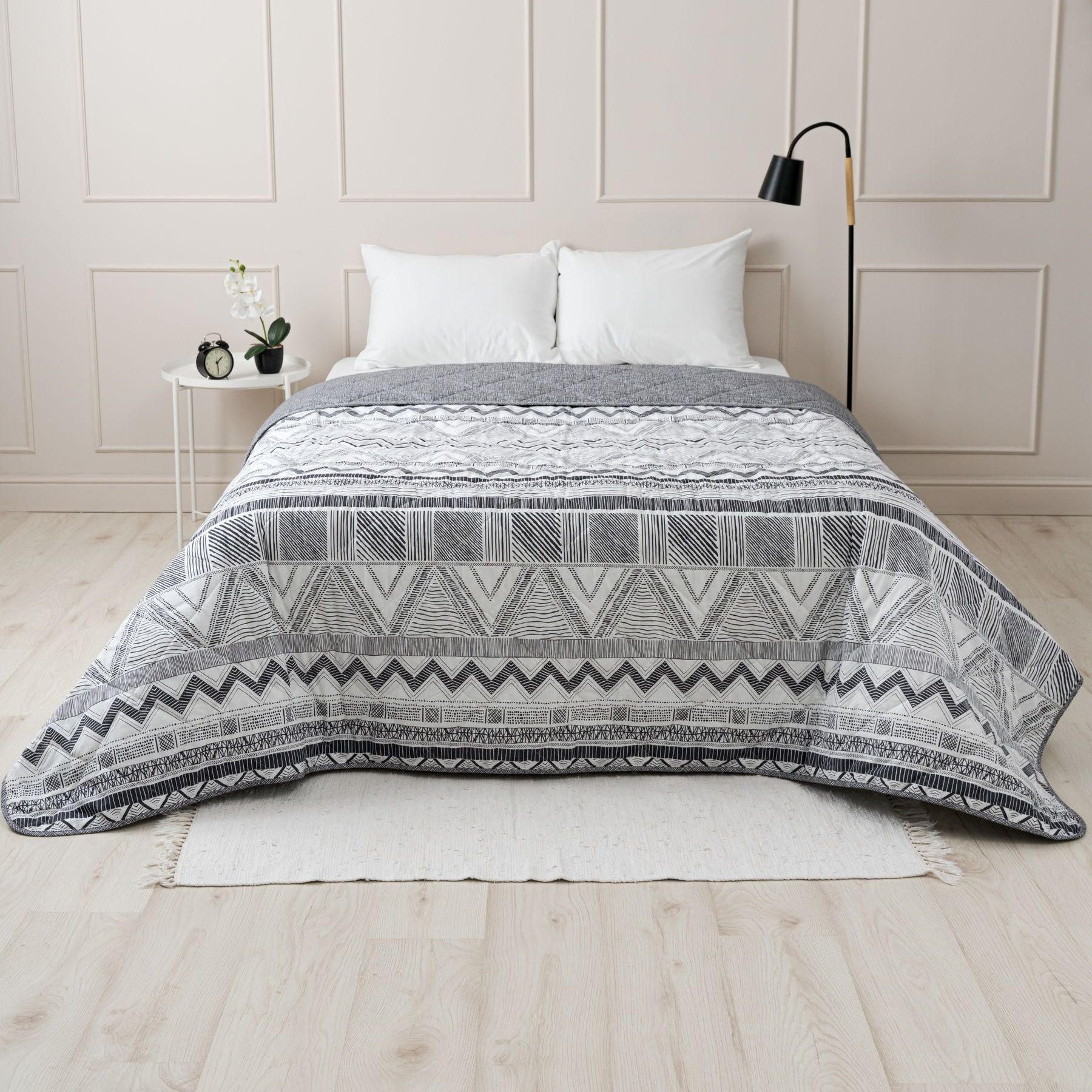 Покрывало Рецепт уюта Elite Line 220х240 см серый 21076