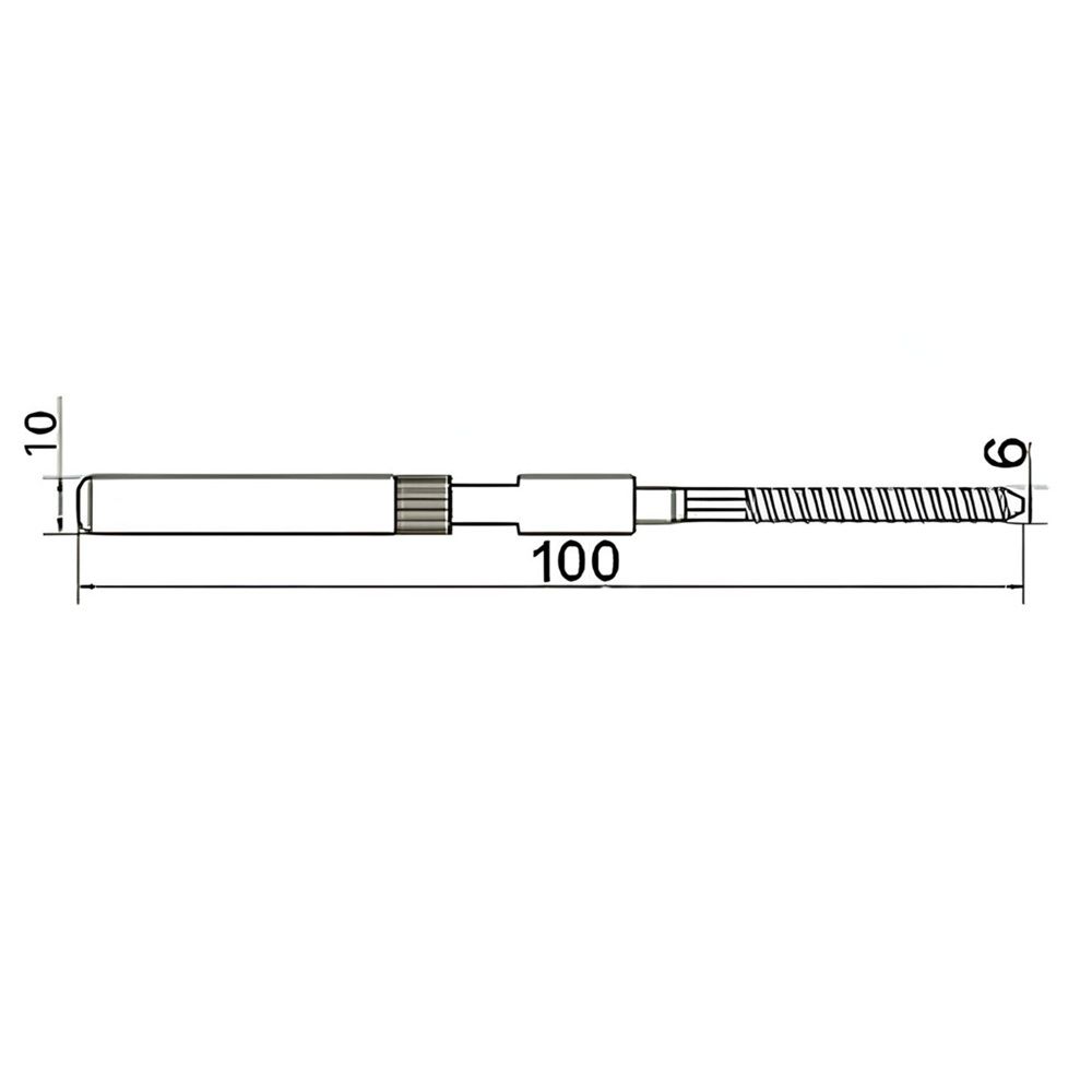 Полкодержатель скрытого крепления 6х10х100