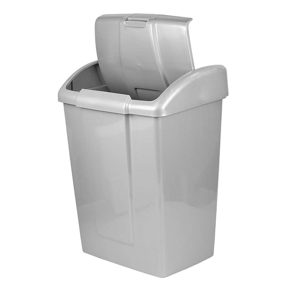 Контейнер для мусора Форте 9л серебристый С340СРБ