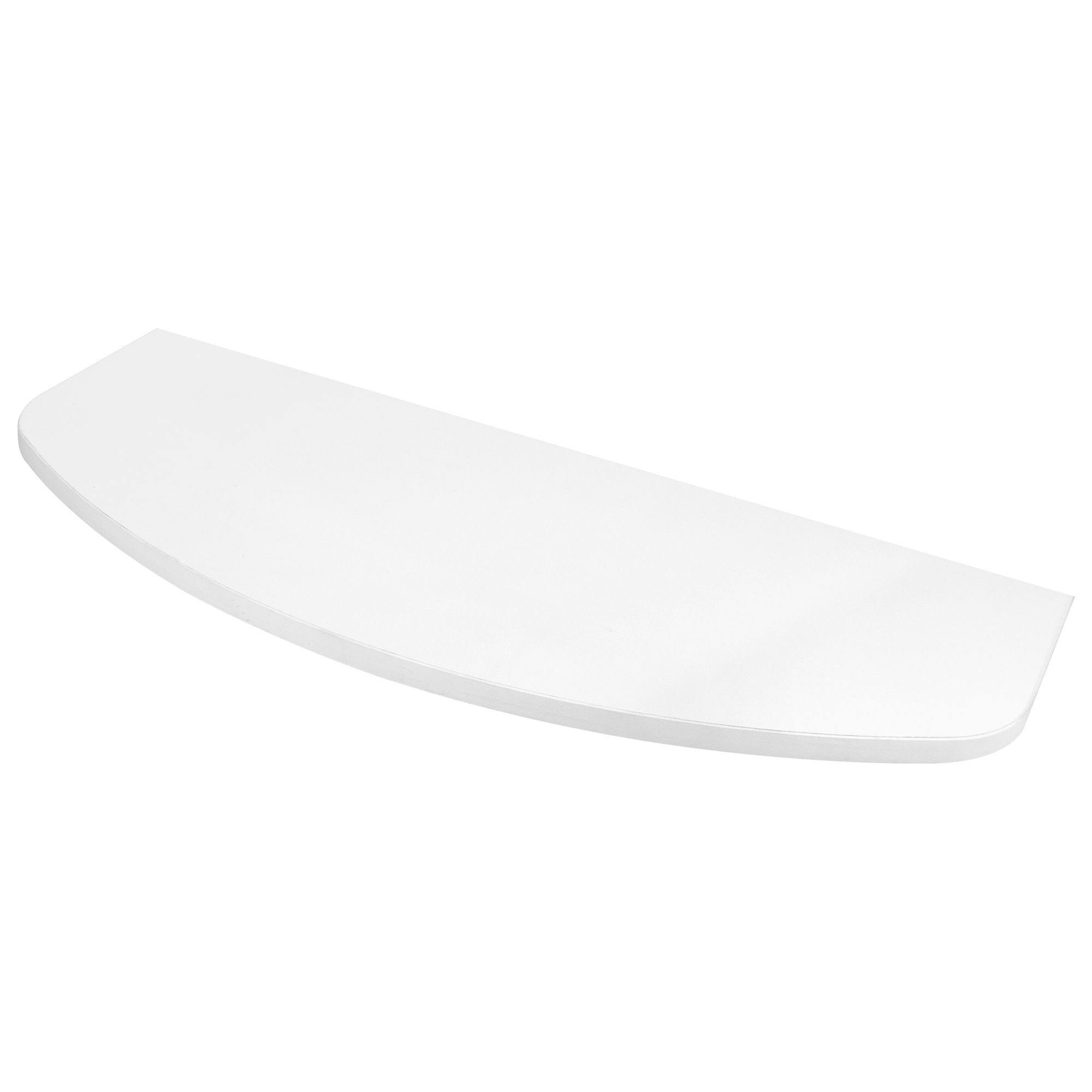 Полка настенная ПФ-60 600х250/160х16 мм ЛДСП Белый