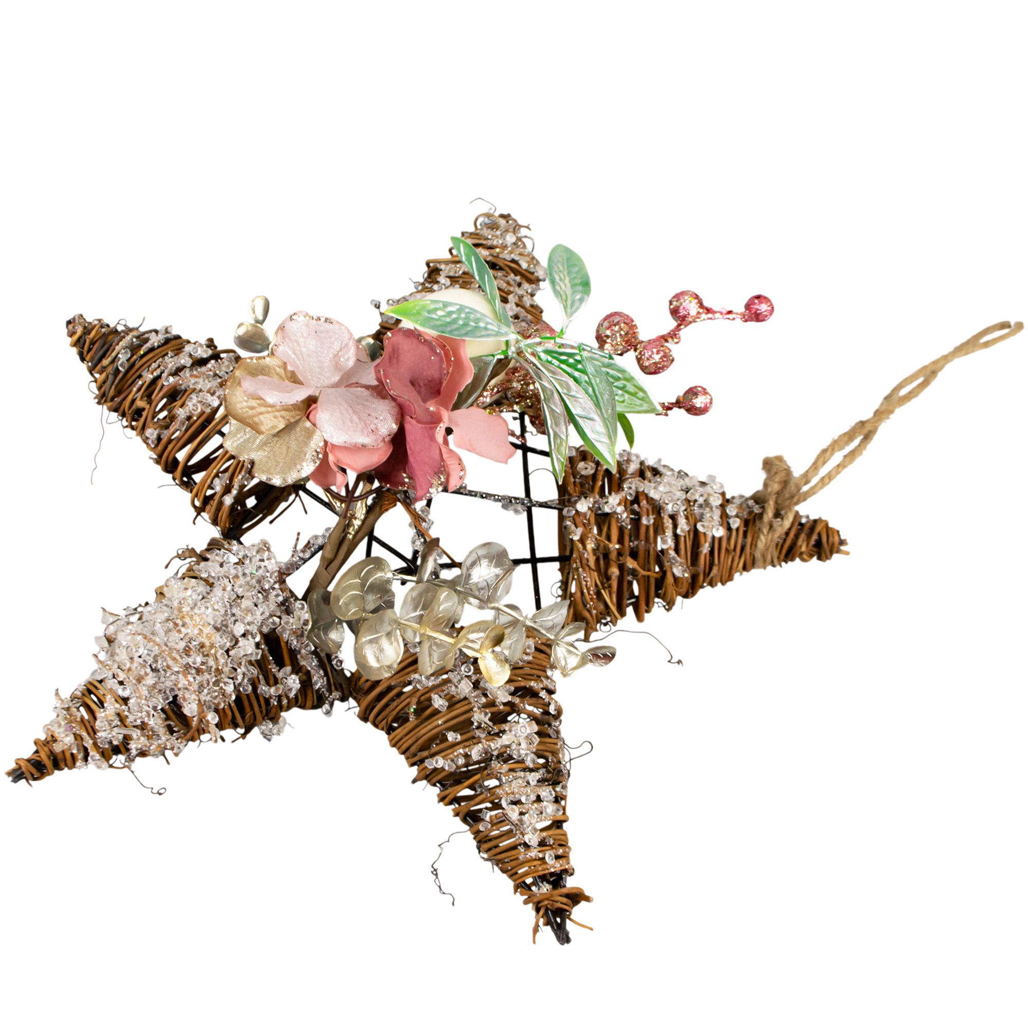 Украшение новогоднее Композиция 30х30х13 см розовый 774608