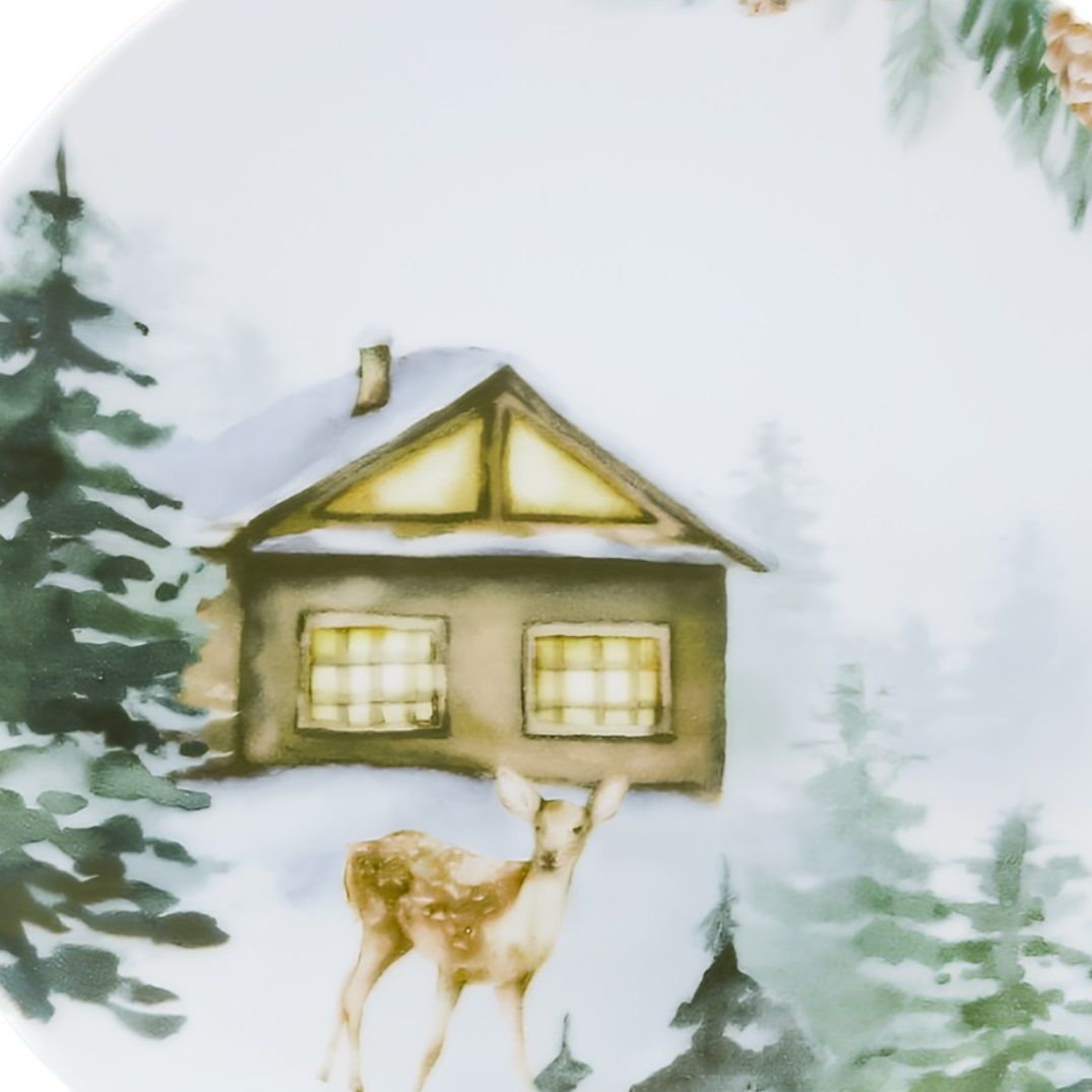 Тарелка обеденная Лесная сказка 24 см