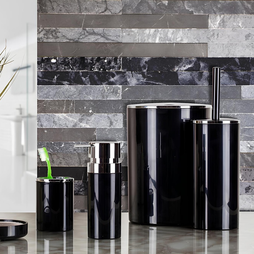 Ершик для унитаза напольный Lenox M-E34-06 черный