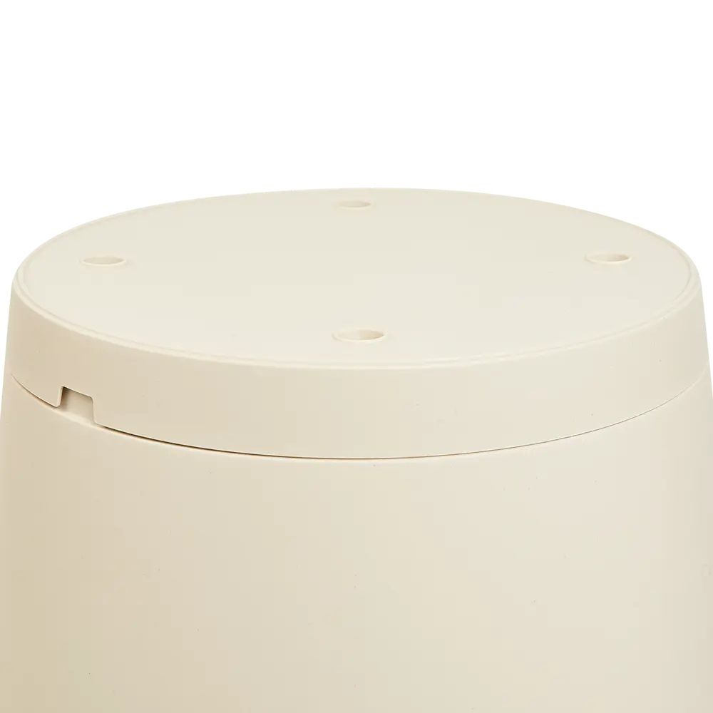 Горшок цветочный Mint светло-бежевый 24 см 5 л с поддоном