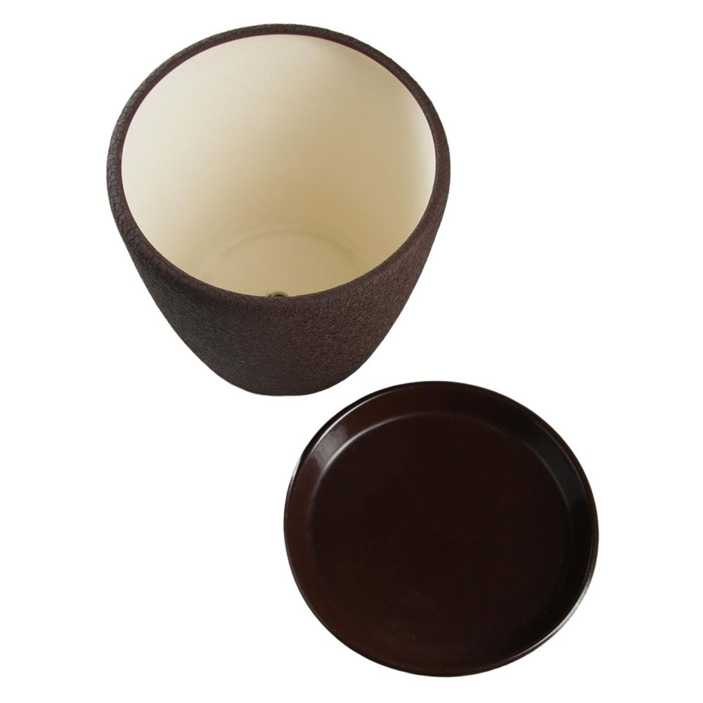 Горшок цветочный Грация шелк шоколад 4,5 л