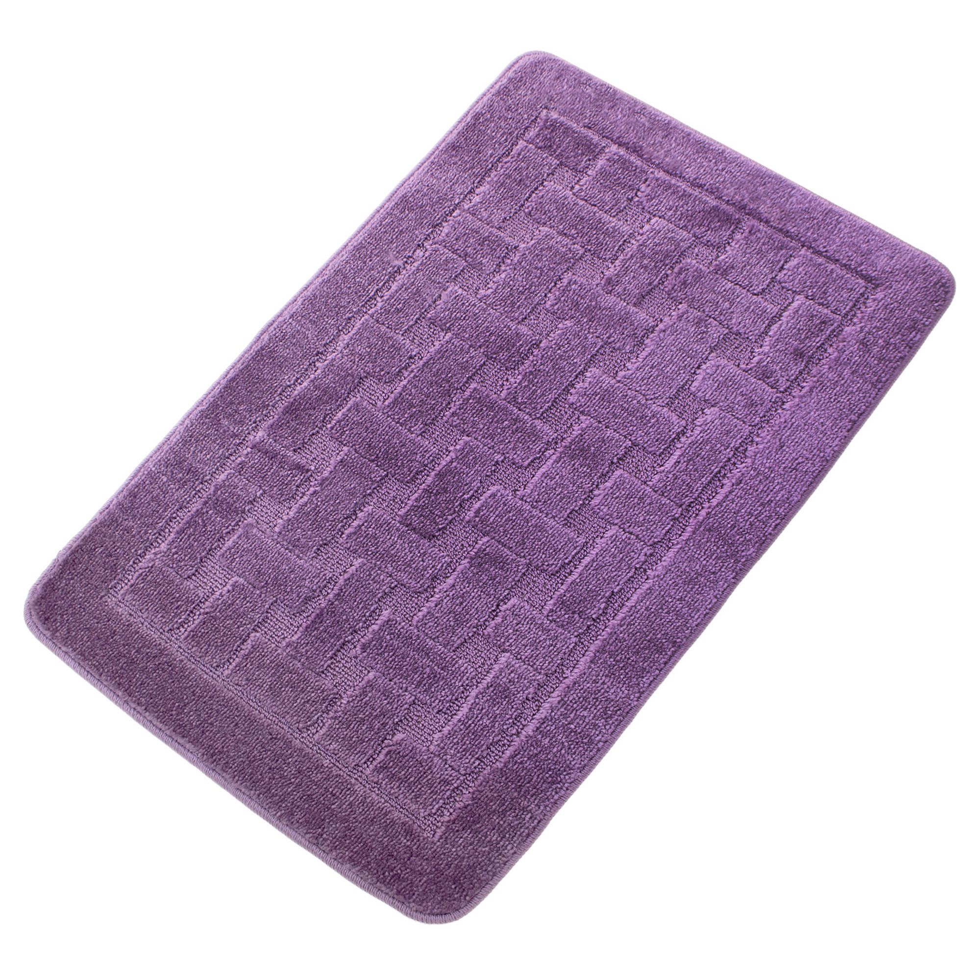 Коврик для ванной комнаты 50х90 см Zalel Lilac сиреневый