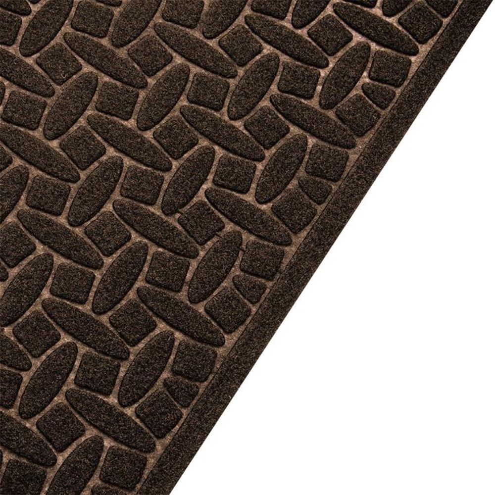 Коврик влаговпитывающий без подложки Алмаз 45х75 см коричневый