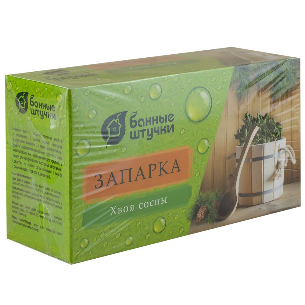 Запарка для бани Хвоя сосны Банные штучки 20 фильтр-пак х 1,5 г
