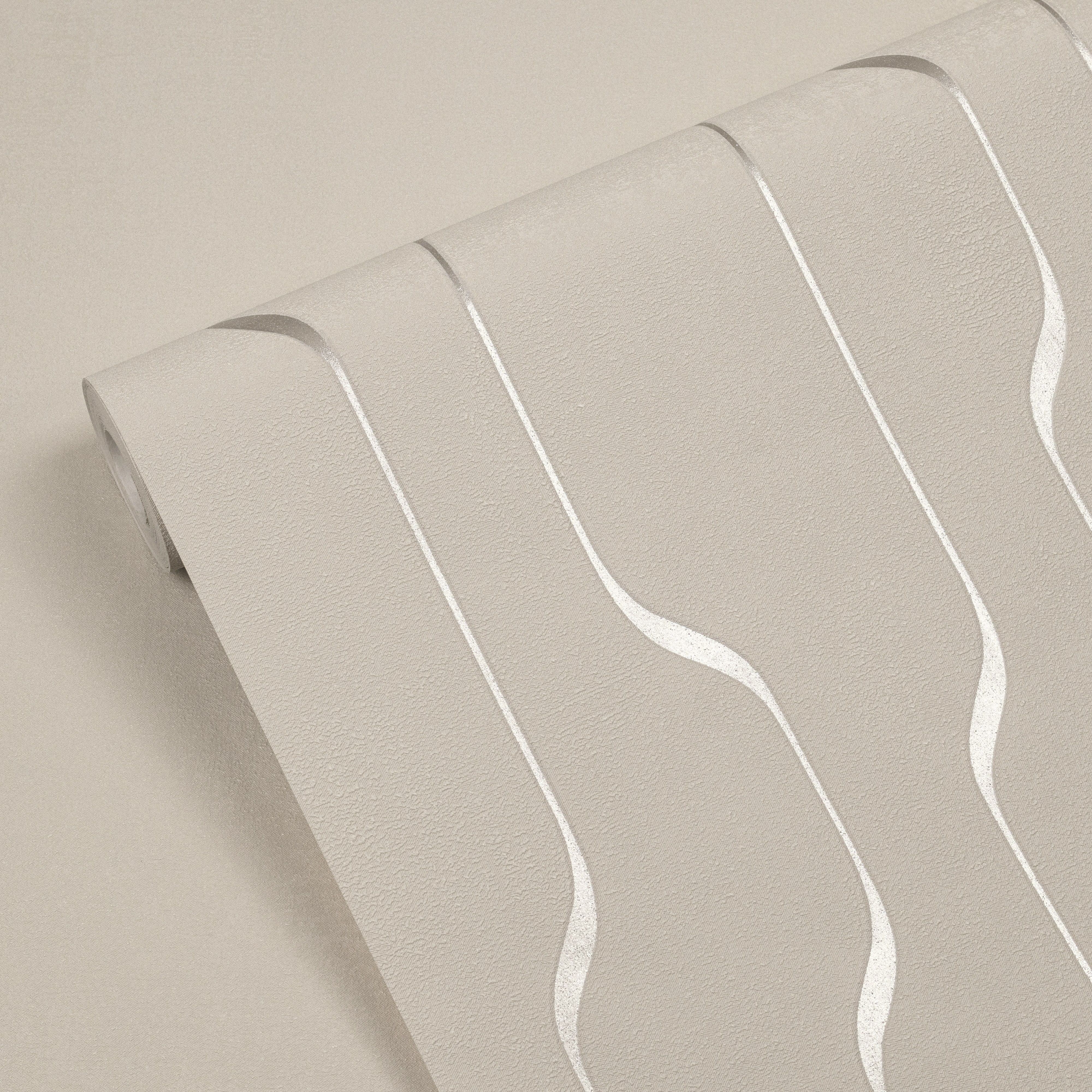 Обои Ateliero Director 588981 бежевые геометрия 1,06х10,05 м