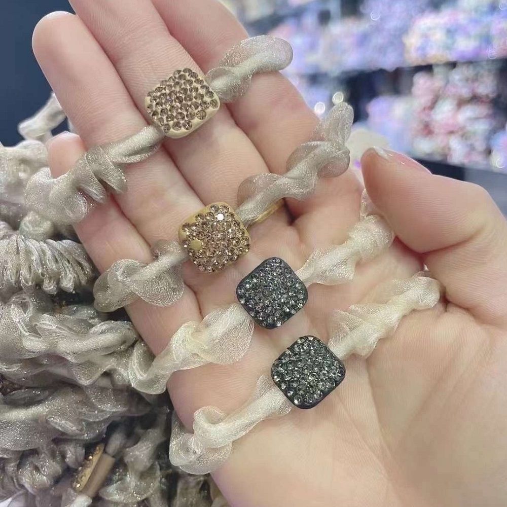 Резинки для волос Фантеэгро Квадраты микс d5,5 см 2 шт