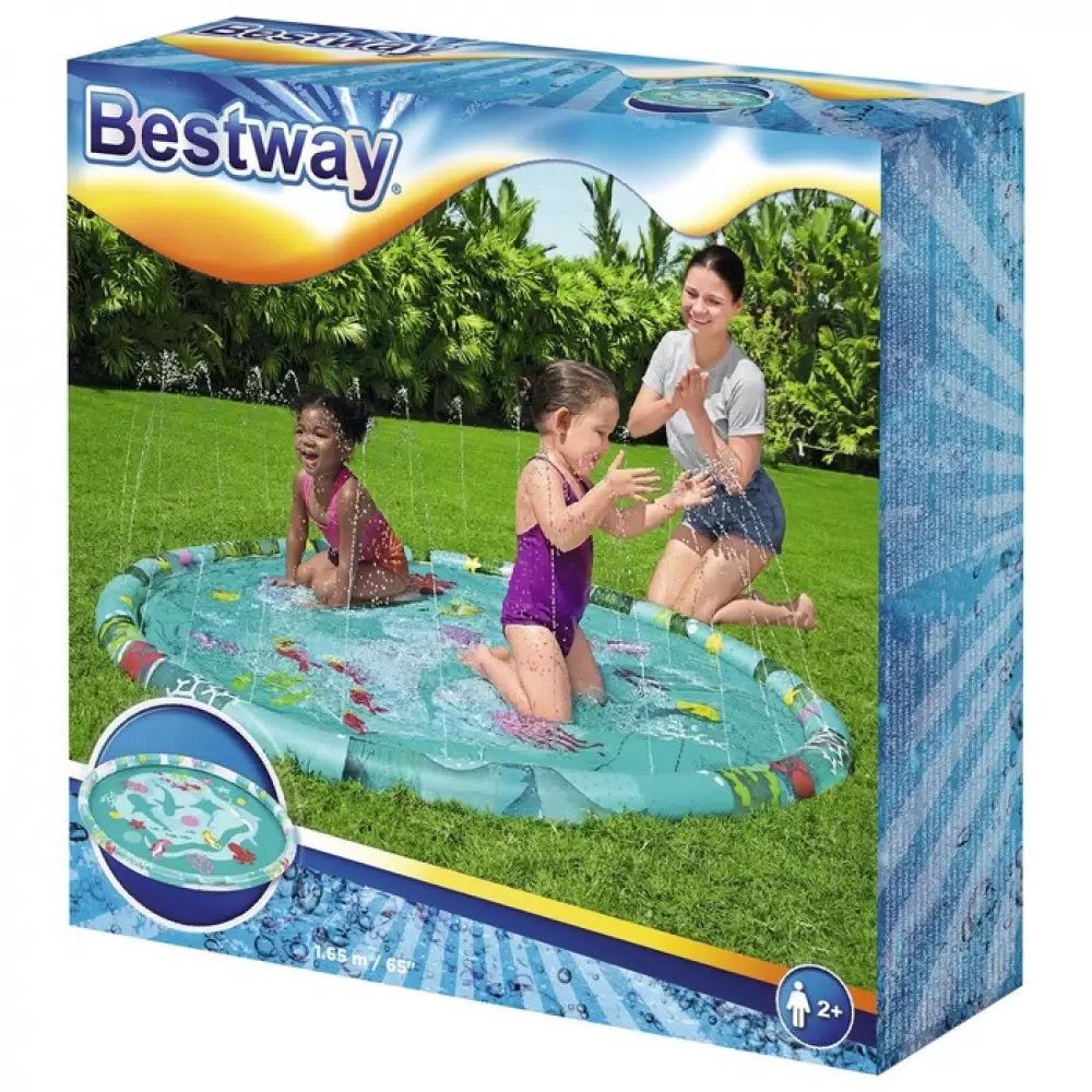 Игровой коврик d165 см Bestway Underwater с разбрызгивателем, рем комплект 52487