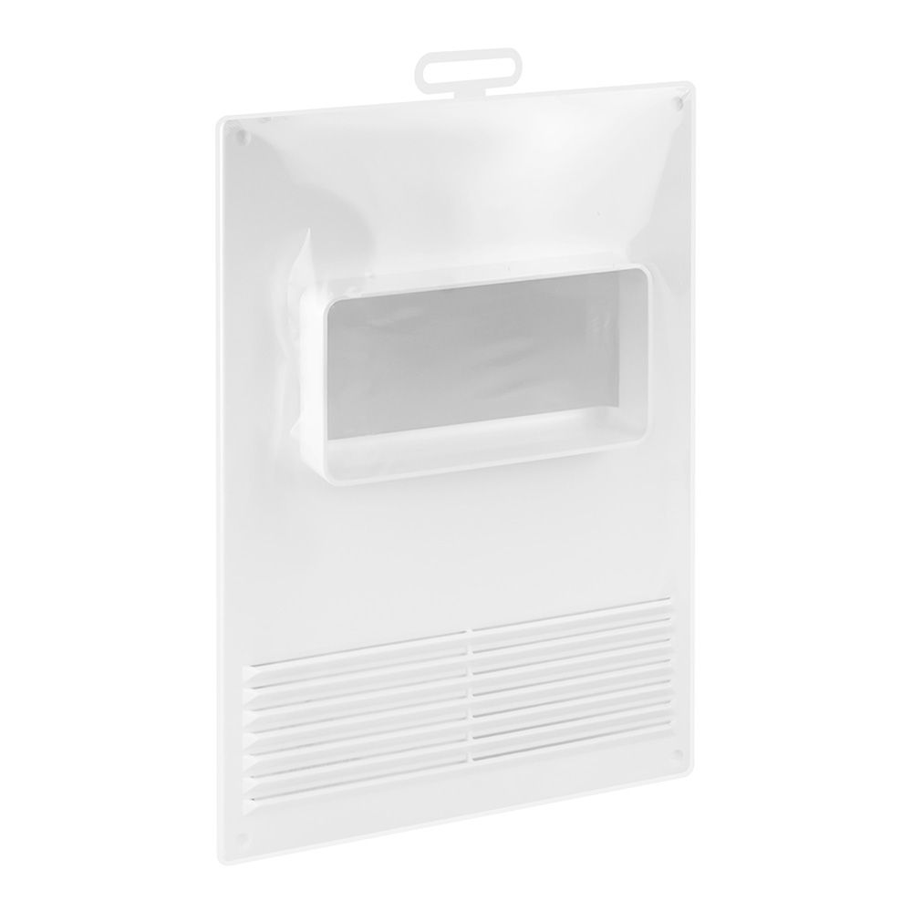 Площадка торцевая горизонтальная пластиковая с решеткой 180х250 фланец 60х120 612ПТГР