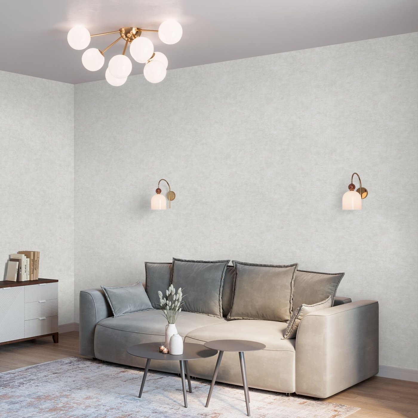 Обои Palitra Life 1001 ночь PL72859-21 бежевые рогожка 1,06х10,05 м