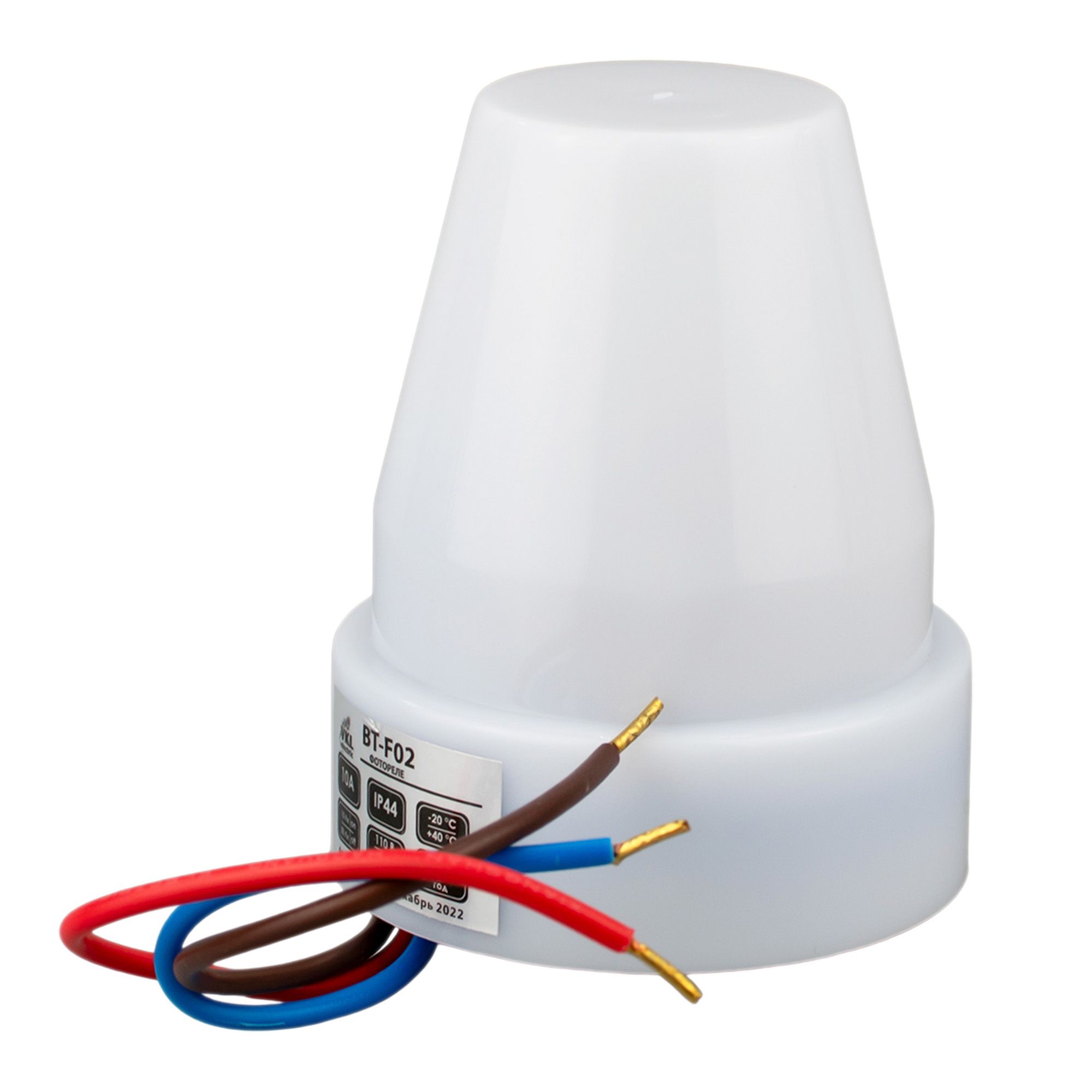 Фотореле 10А, 2200ВА IP44 (BT-F02) VKL electric