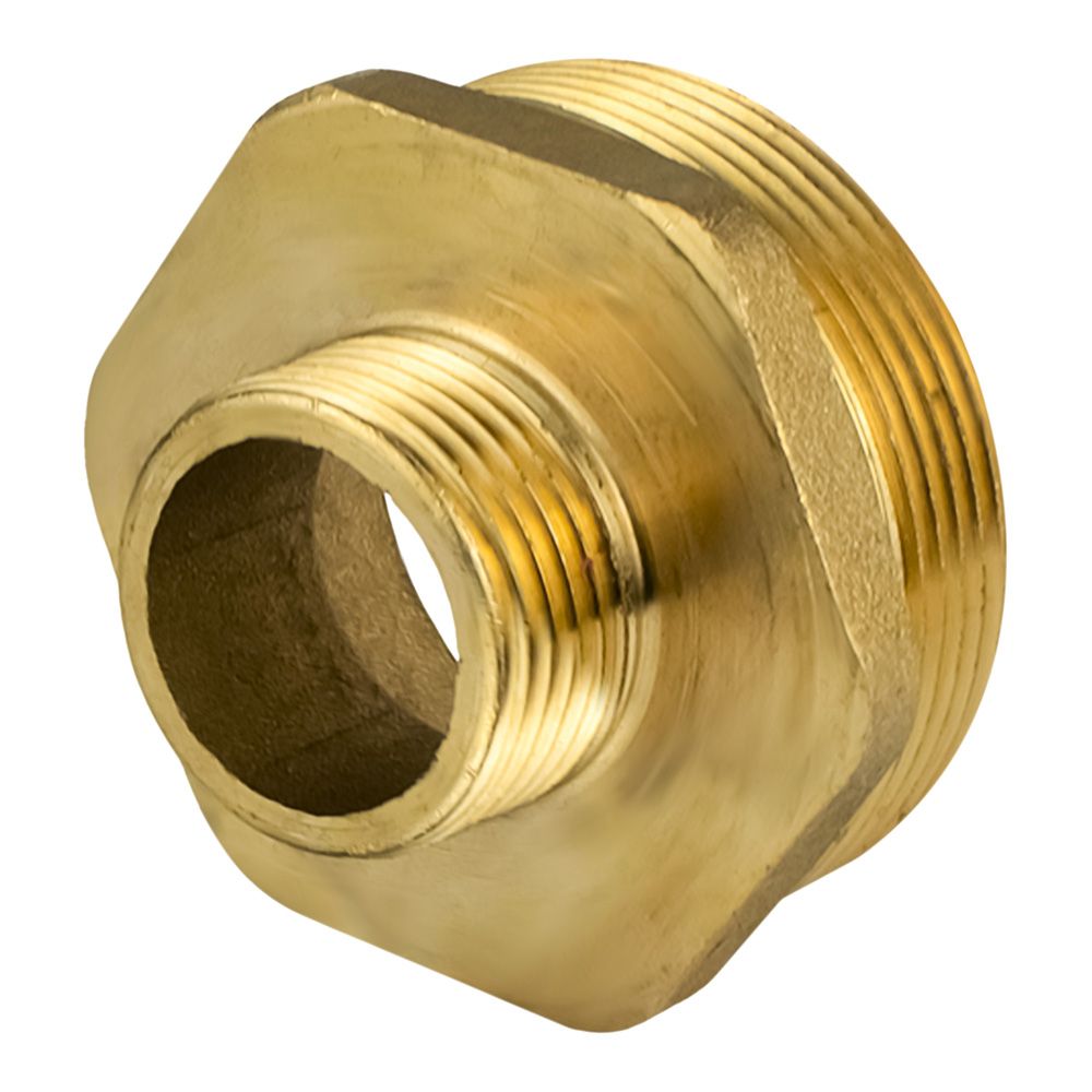 Ниппель переходной латунь 2"х1" НР/НР