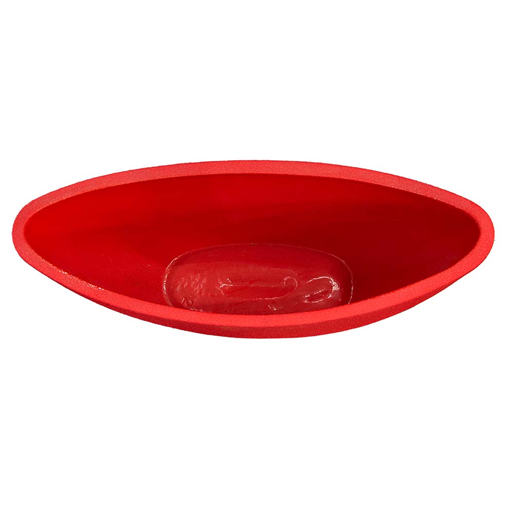 Горшок цветочный Лодочка шелк красная 2,5 л