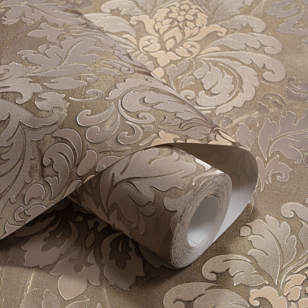 Обои Артекс Элиза 11267-05 коричневые дамаск 1,06х10,05 м