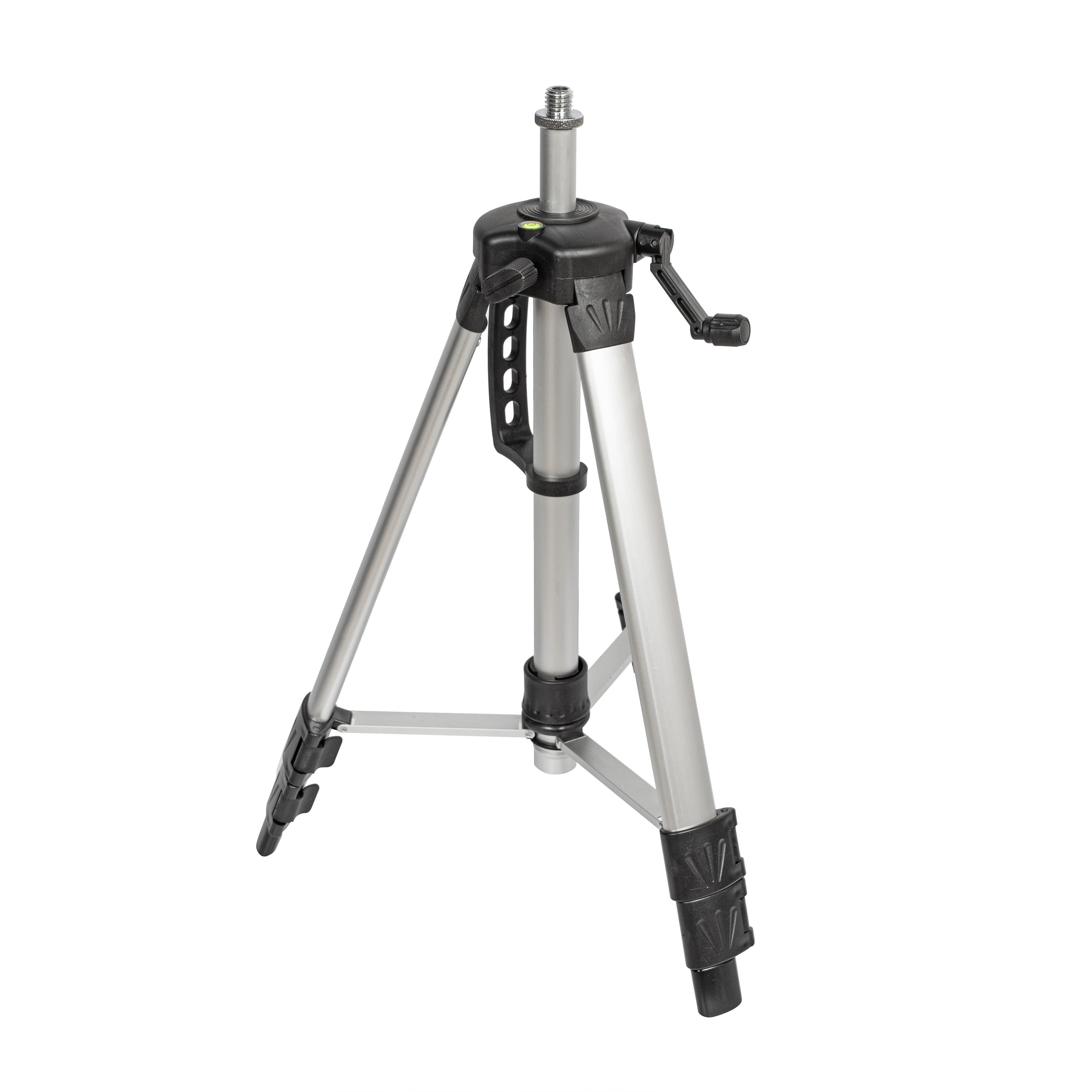 Уровень лазерный самовыравнивающийся со штативом 115 см 2 красных луча дальность 10 м 95-2-282