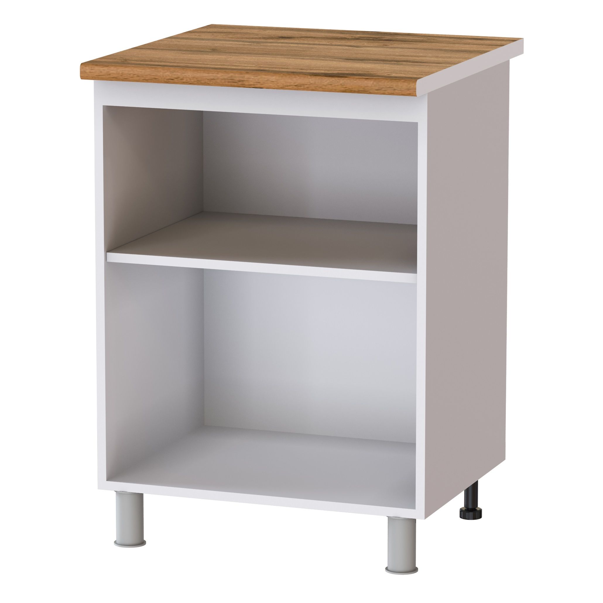 Стол рабочий 600х850х600 мм Плейона П6Р Белый/Белый, ЛДСП