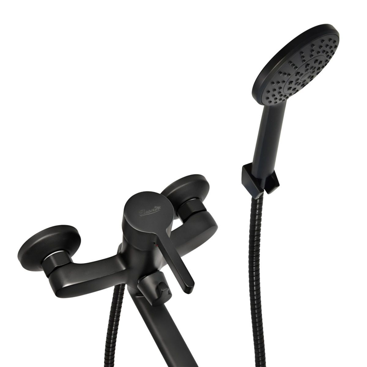 Смеситель для ванны Eleanti Вальс 0402.545 однорычажный длинный излив черный