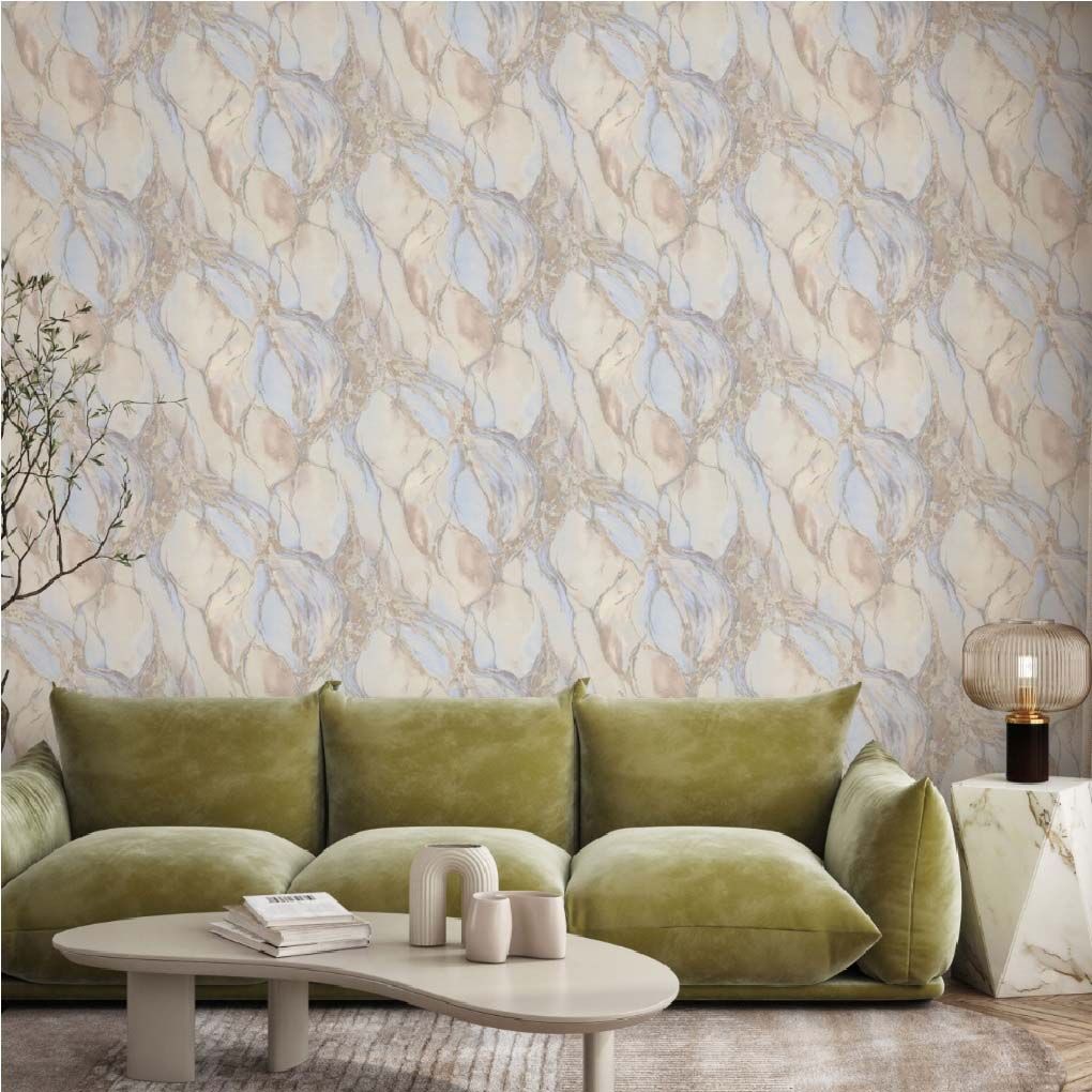 Обои 7222-03 Euro Decor 1,06х10 м Mineral голубой