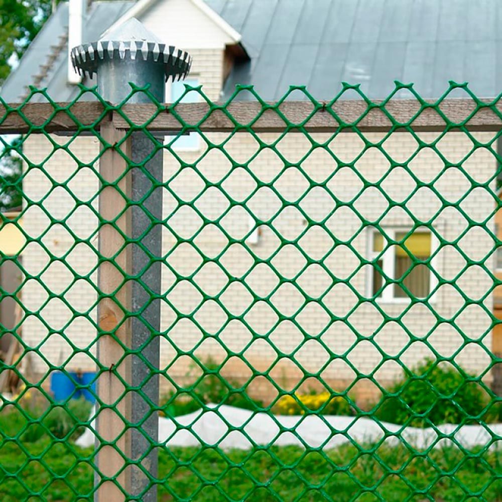 Сетка заборная 55х55 мм 1,9х10 м зеленая