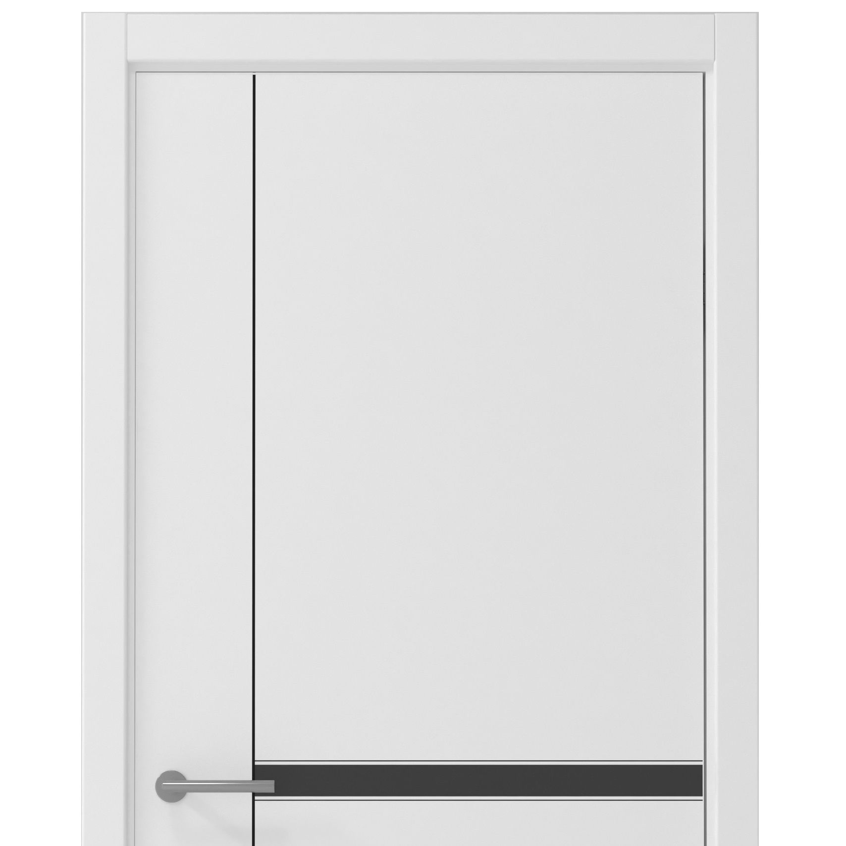 Дверь межкомнатная 600х2000 мм Графика-2 ДГ Vinyl PRO Белая кромка белая