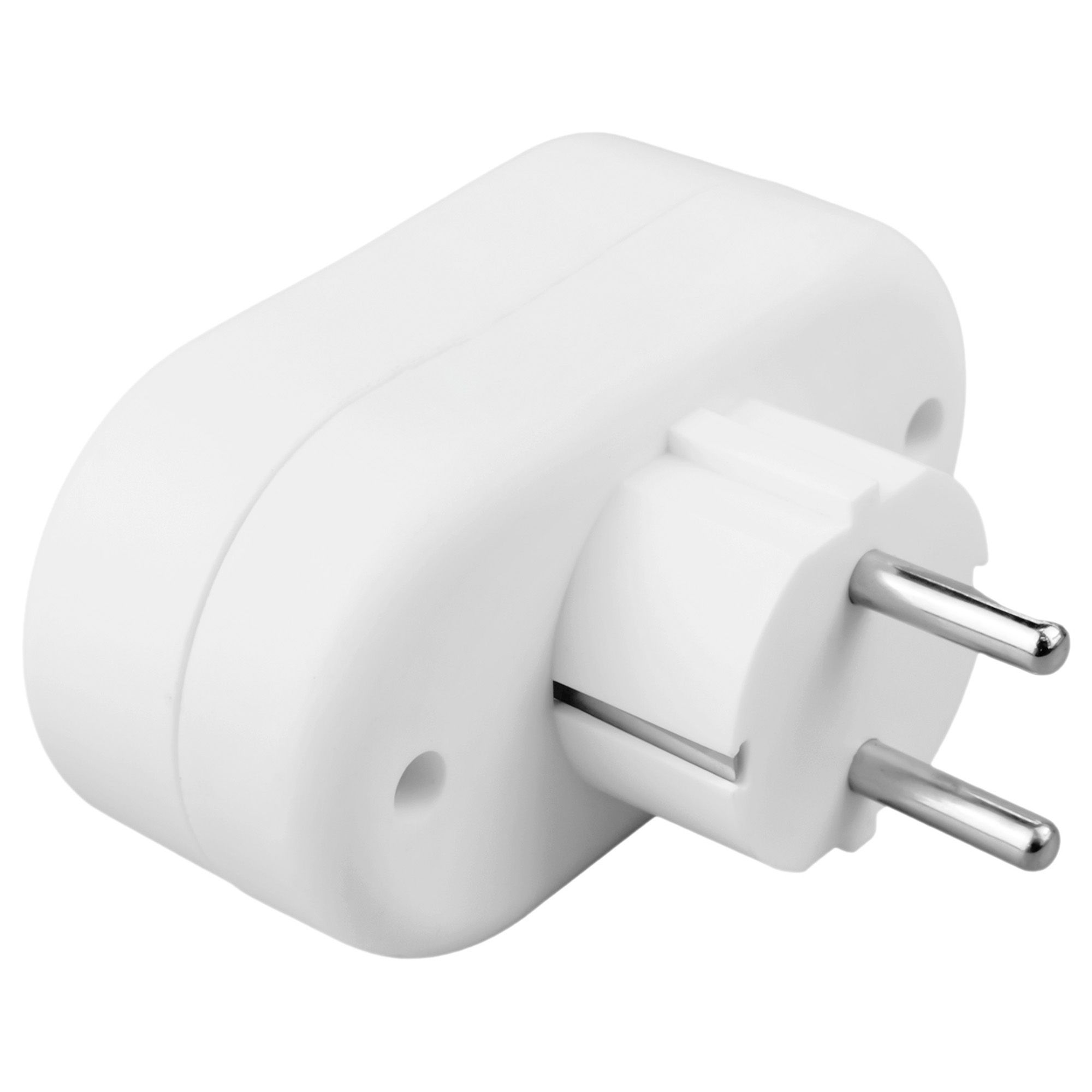 Разветвитель сетевой 2 розетки 16А,  мощность 3500Ватт, с/заземл,S-GES2-16O Uniel