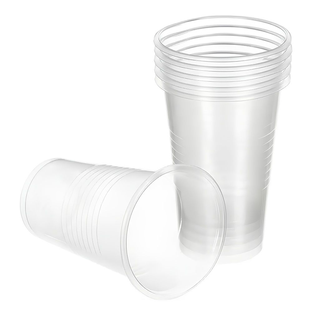 Набор стаканов одноразовых прозрачные 6 шт 200 мл