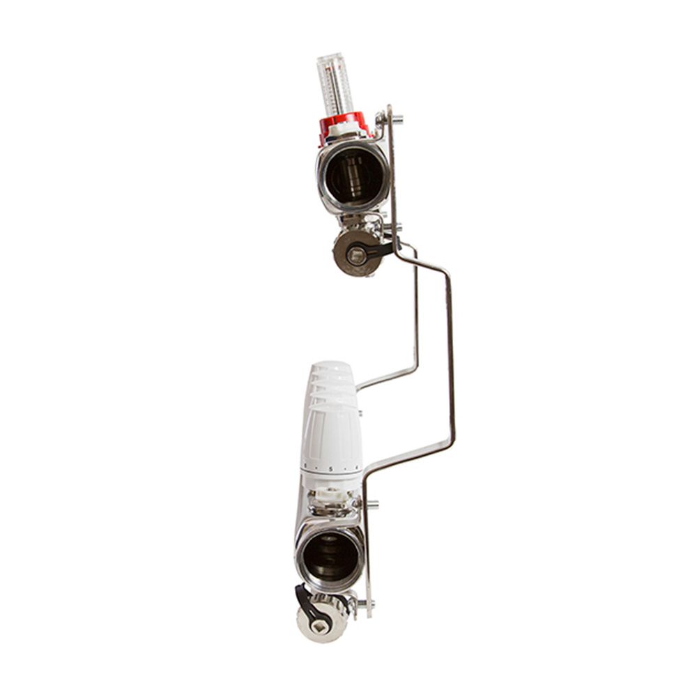 Коллекторная группа 1"х3/4'' евроконус 5 выходов c расходомерами VRT