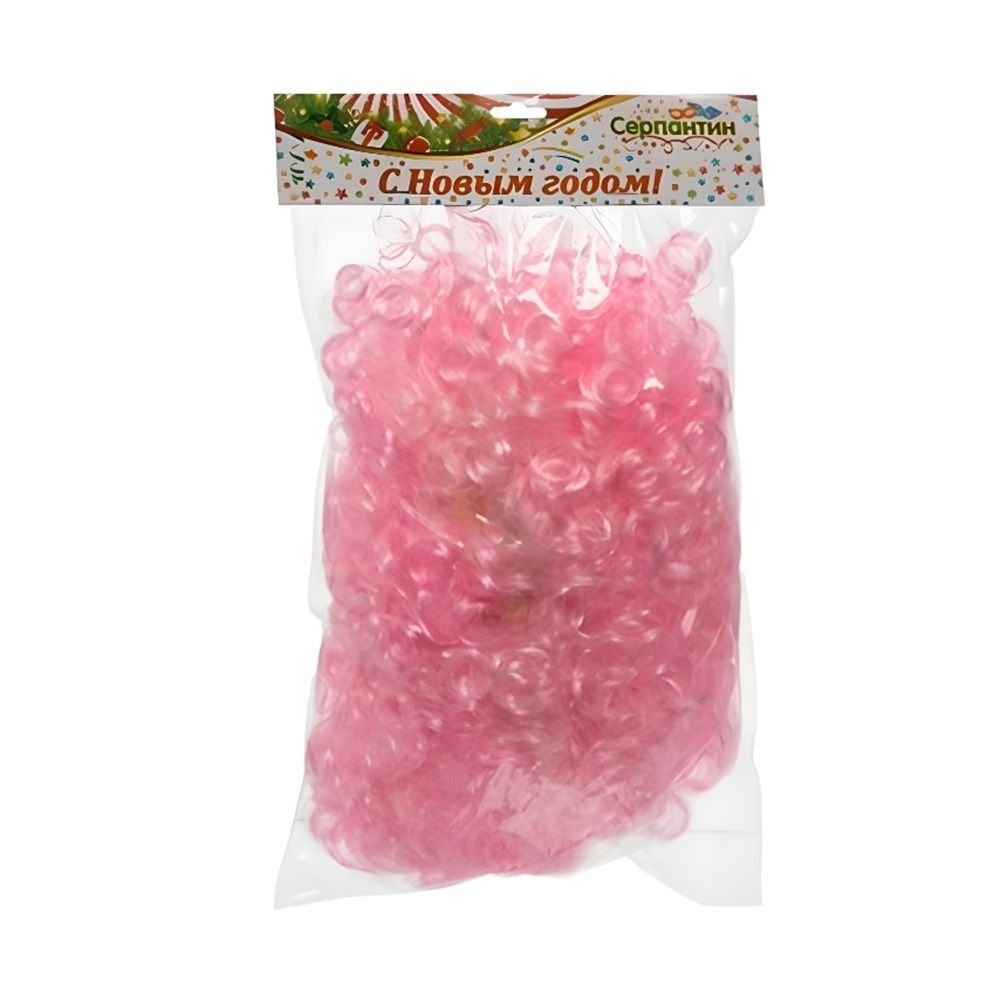 Парик карнавальный Афро кудри розовый