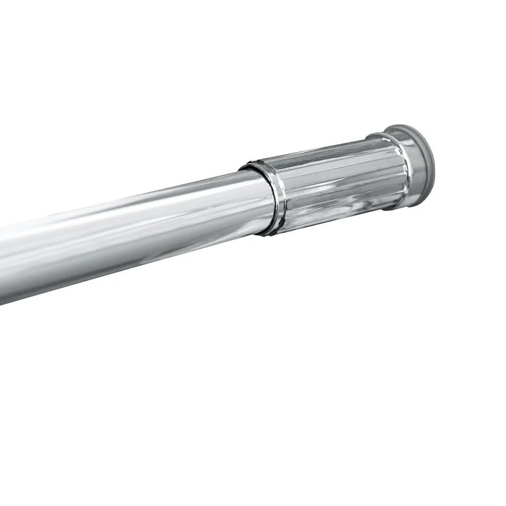 Карниз для ванной комнаты 110-200 см хром с пружинным кольцом Zalel 110-200