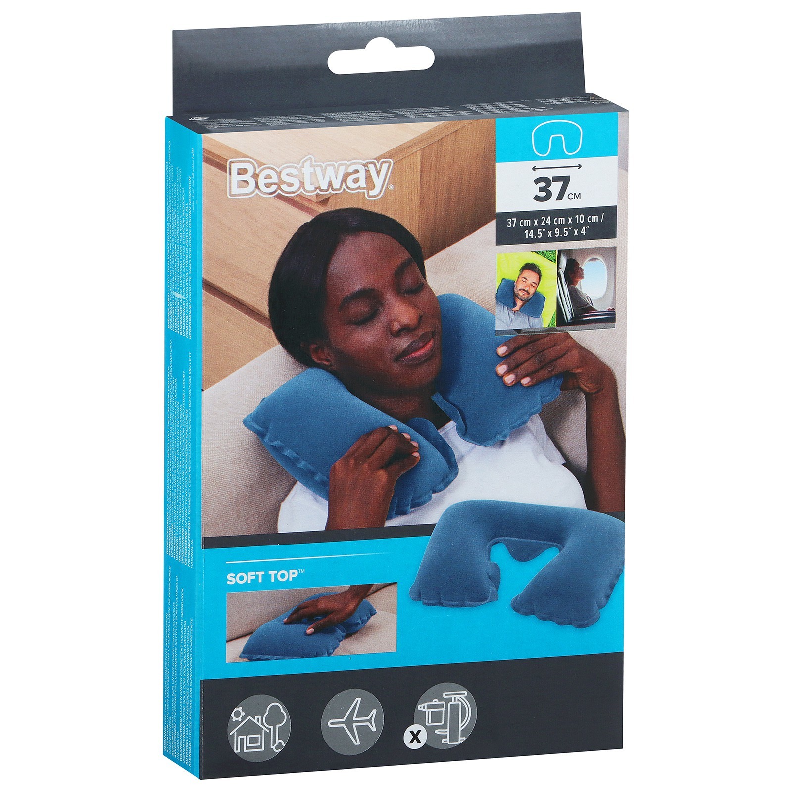 Подушка надувная для шеи 37х24х10 см Bestway Neck Rest 67006