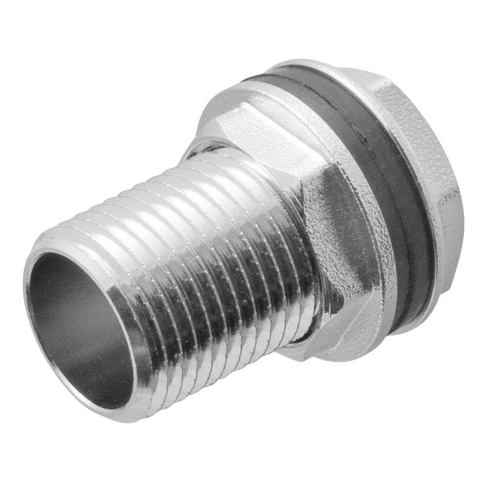 Штуцер врезка в бак (емкость) с прокладкой 1/2" латунь MPF MP-У