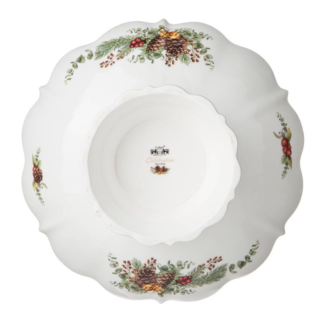 Ваза Lefard Celebration на ножке 26x26x9,5 cм 54-619