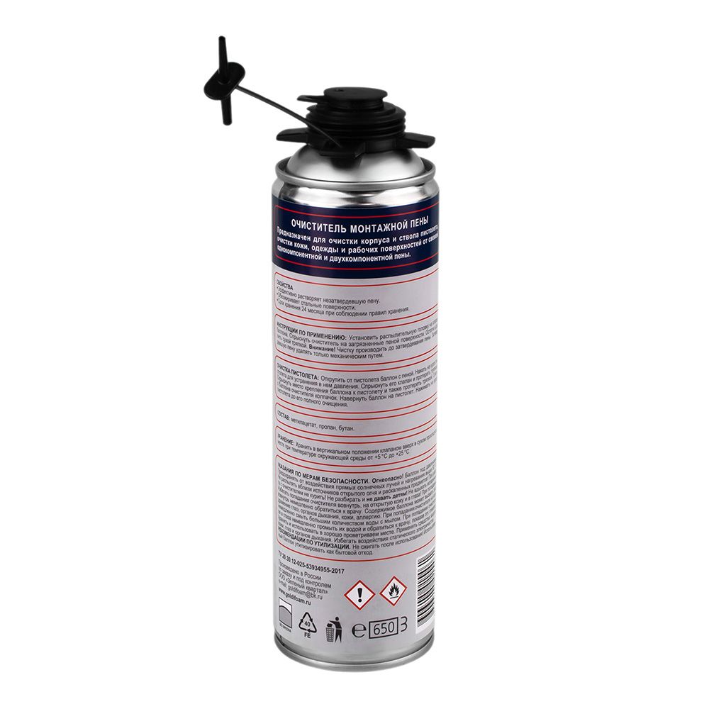Очиститель монтажной пены GoldiFoam 0.65л
