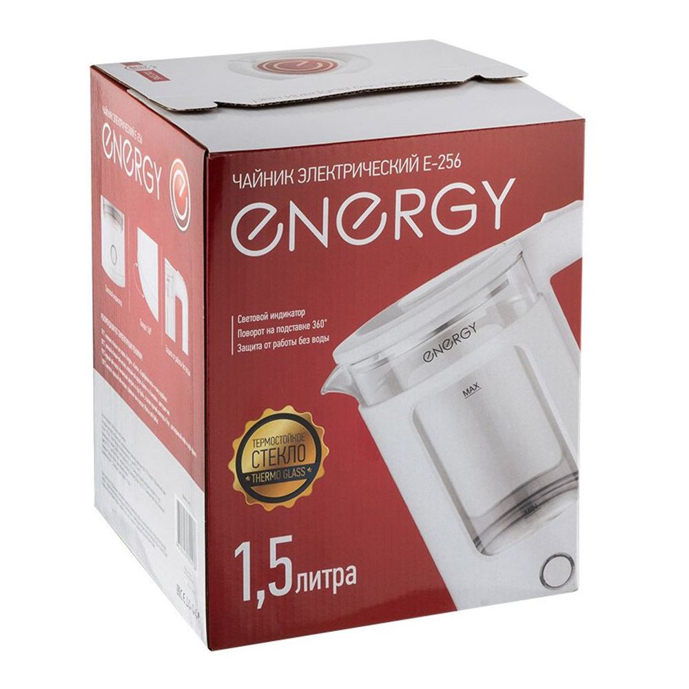 Чайник электрический Energy E-256 1500 Вт 1,5 л белый