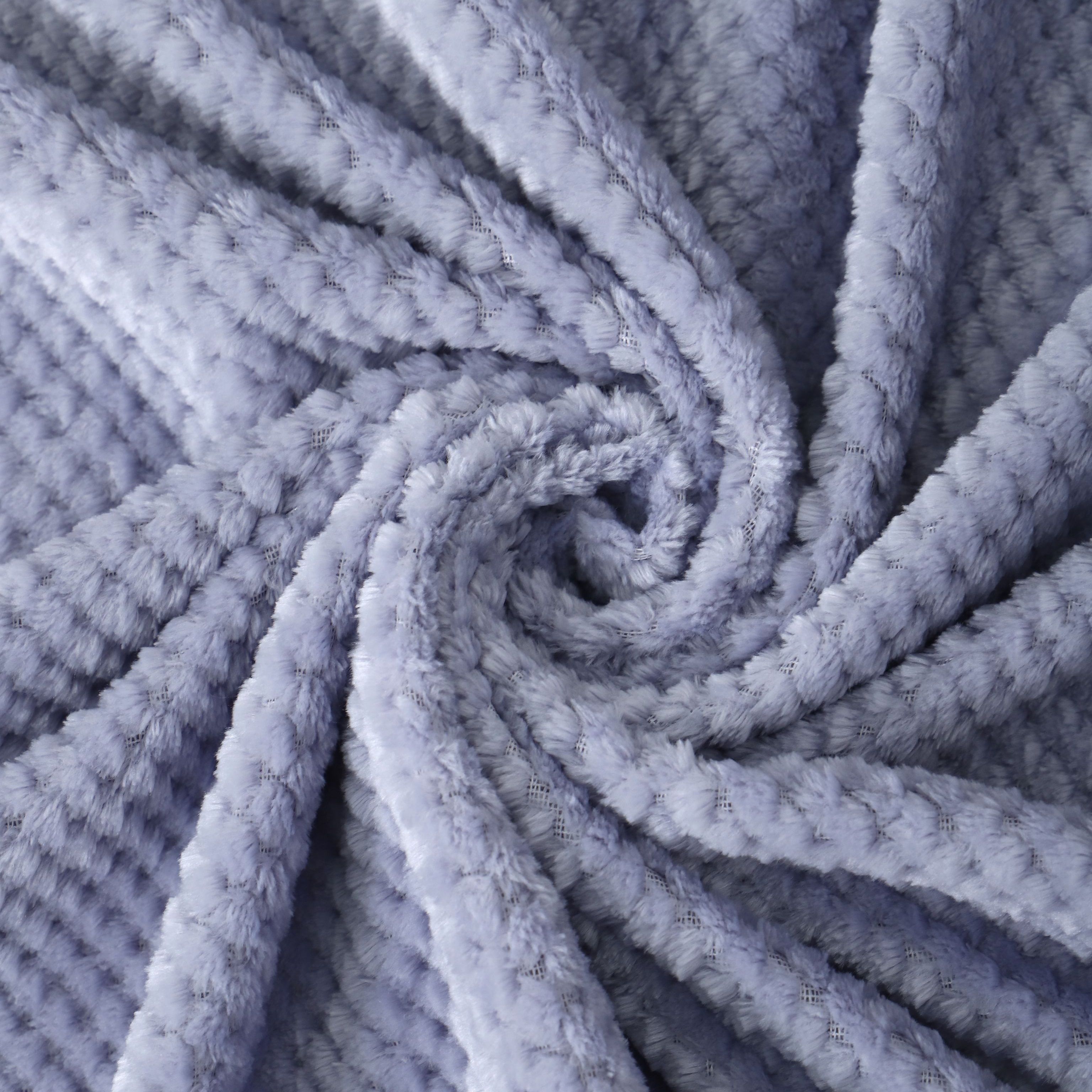 Плед велсофт Витэлия Пиноли 200х220 см серо-голубой