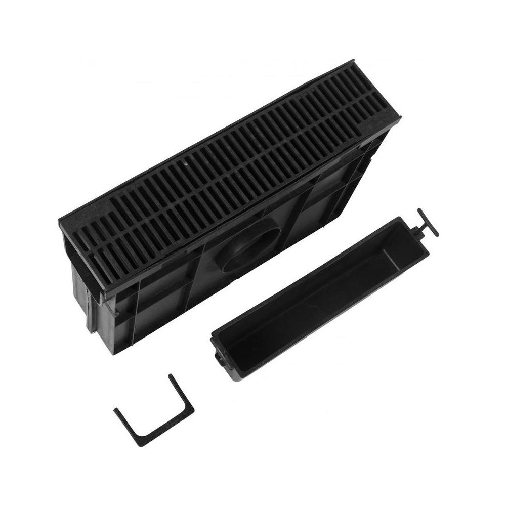 Пескоуловитель пластиковый с решеткой пластиковой для лотков