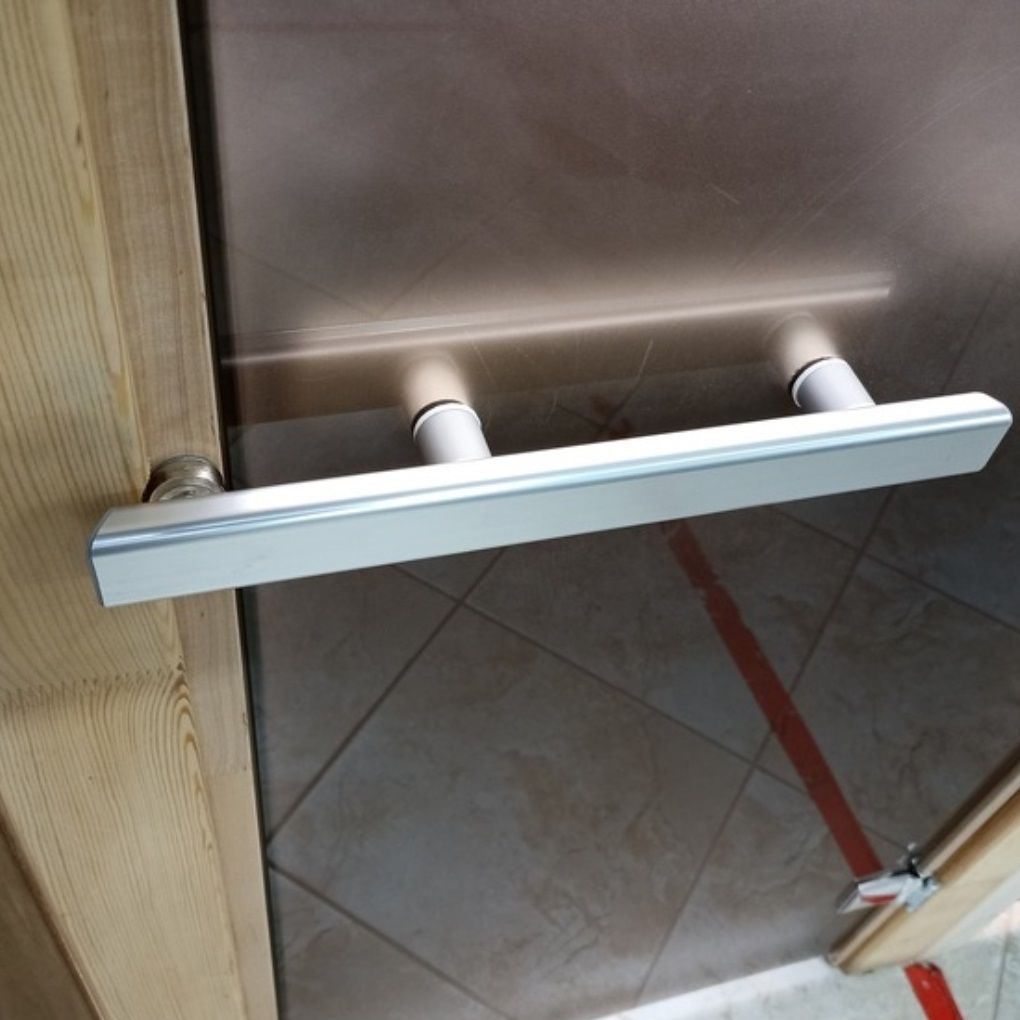 Дверь для сауны стекло бронза матовое коробка ольха DoorWood 8 х 700 x 1900 мм