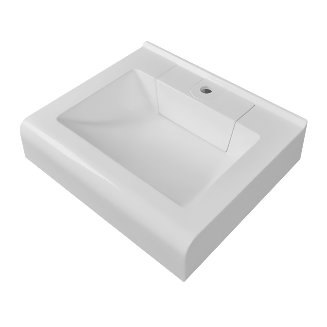 Раковина подвесная над стиральной машиной Корса 600х500 мм с кронштейнами