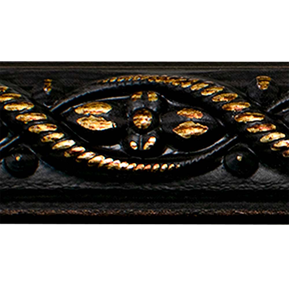 130-1 Интерьерный багет, "Венский лес", Молдинг 15, "Венге"/80