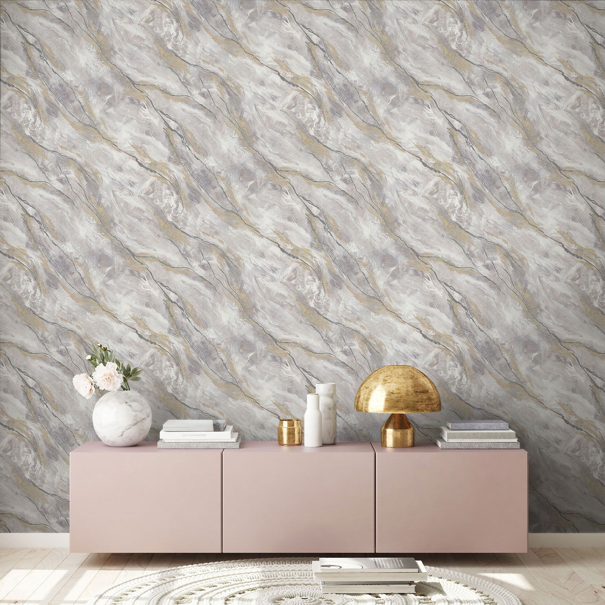 Обои 7239-23 Euro Decor 1,06х10 м Atlas серый