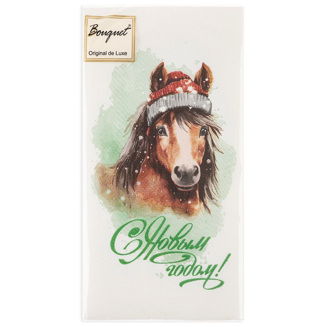 Салфетки бумажные Символ года 33х33 см 2-х слойные 20 шт