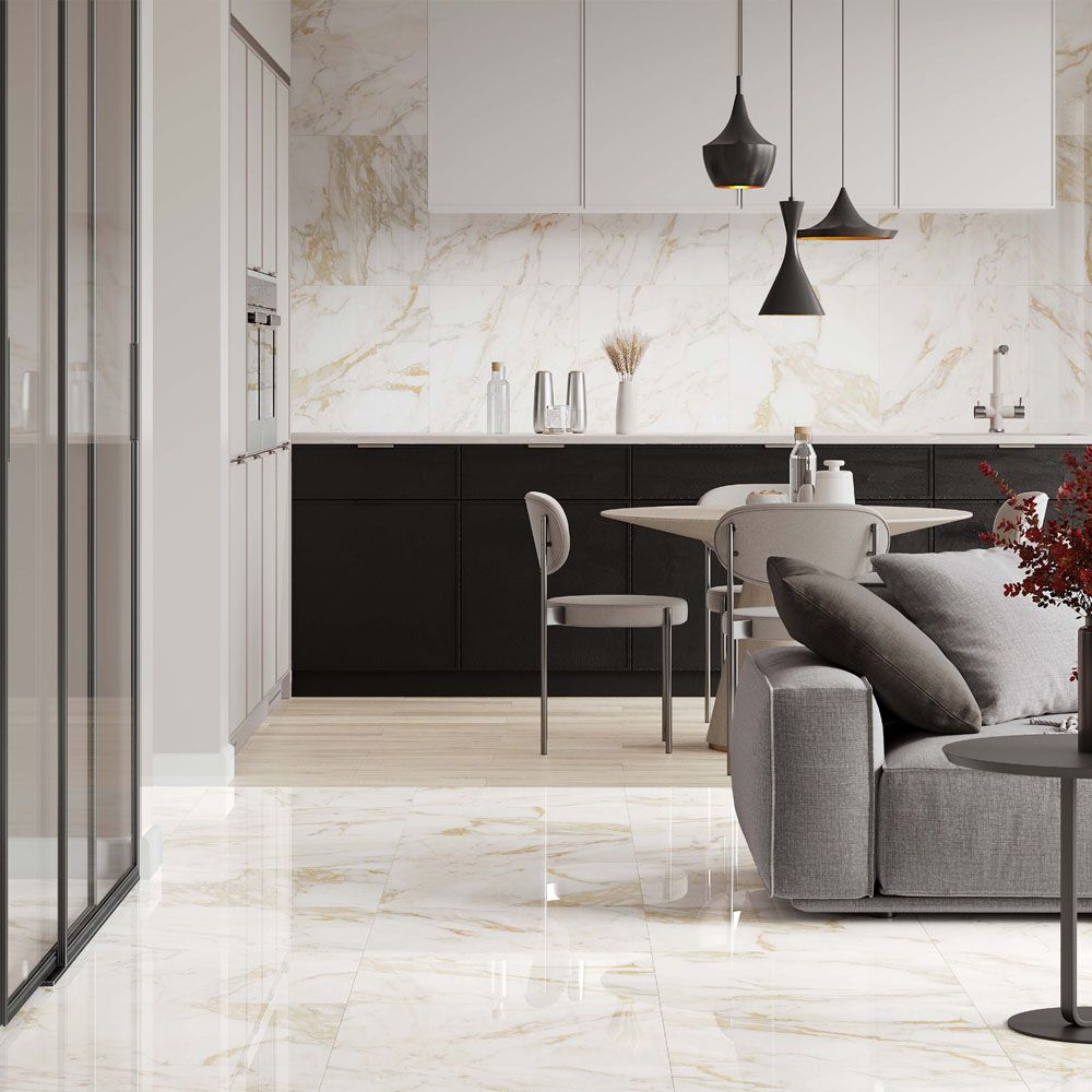 Керамогранит Laparet Calacatta Oro 60x60 см золотой полированный 1,44 м2
